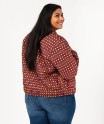 Veste fine matelassée et imprimée femme grande taille